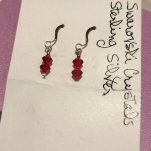 925 Swavorski  dangle earrings